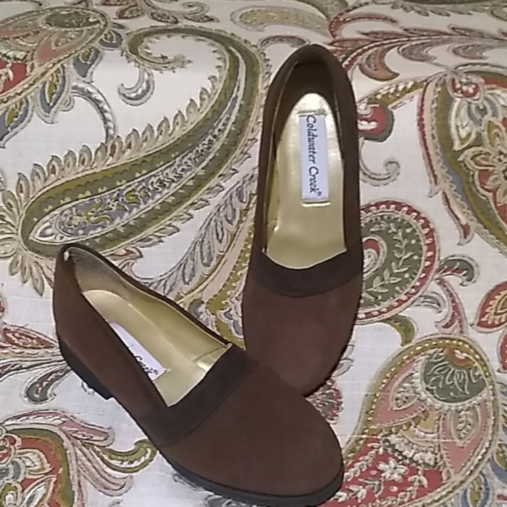 Coldwater Creek suede flats